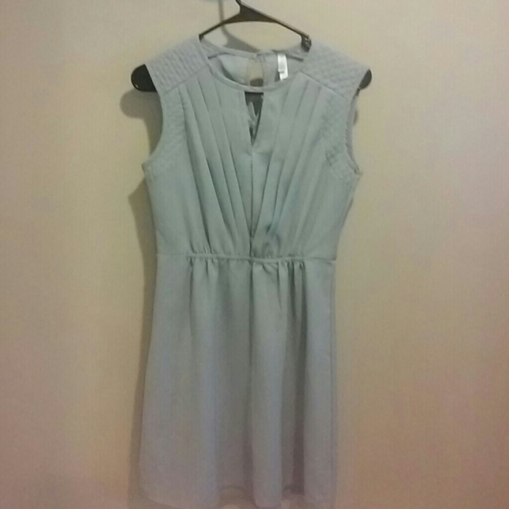 Grey mid length dress